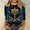 Multicolor, variant on Qulqfy Happy Hanukkah Shirts for Women Plus Size Funny 3/4 Sleeve Tops Party Novelty Crew Neck Chanukah Menorah Tops Blouses for Women L
