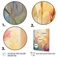 thumbnail image 3 of Designart "Breezy Meadows in Yellow and Pink II" Landscapes Framed Wall Art - Traditional Yellow Meadow Entryway Framed Wall Art, 3 of 6