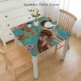 thumbnail image 2 of HAOXIT Brittany Spaniel Dogs Lovers Easter Green Flower Floral Animal Dog Rectangle Tablecloth Washable Fabric Table Cover For Square Kitchen Dining Decor Party Picnic Print Tablecloths 54''x54'', 2 of 7