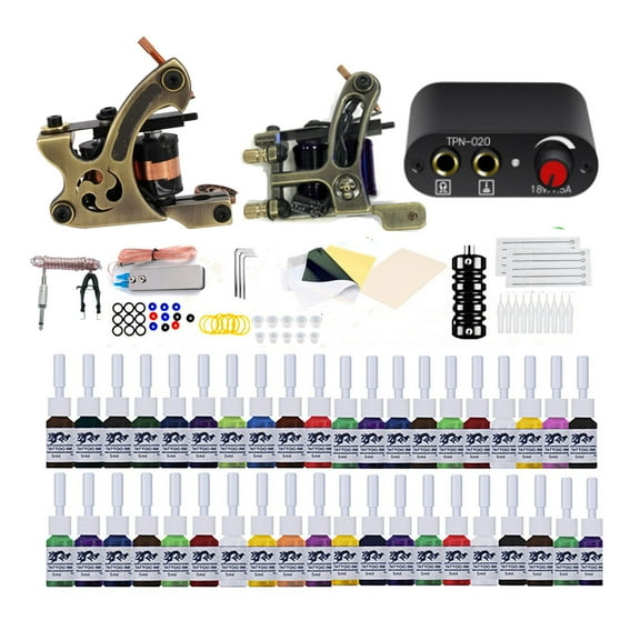 Lism Tättoo Machine Kit with Power Supply, Professional Tättoo Supplies Set for Artists and Beginners