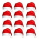 thumbnail image 1 of Christmas Hat 12 Pack Plush Santa Hats For Christmas Costume Xmas Party Supplies Holiday Party Favors Adult Cosplay Accessory, 1 of 4