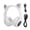 White, variant on M Buder LED Noise Reduction Cat Ear Bluetooth 5.0 Wireless Headphones with Microphone for Kids and Teens, Built-in 400mAh Battery, TF Card Support, 3.5mm Plug, White, Weight 7.48 oz / 212 g