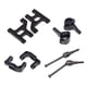 thumbnail image 1 of RC Cars Actualizaciones Parte Frente Swing ARM ST STIREDE KNUCKLE MODELO MODELO REMOTO CONTROL MONTAJE DE ESTILO DE CUCHO PARA TAMIYA CC01 NEGRO sidaley FN001278-01, 1 of 7