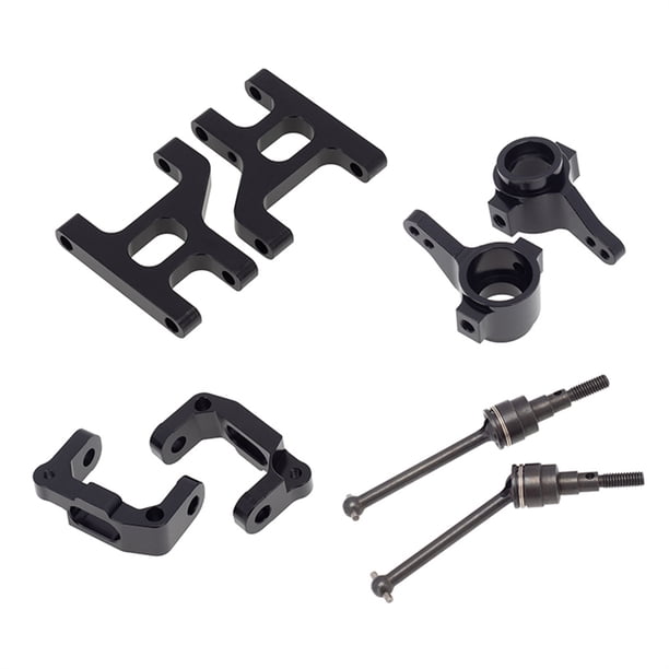 RC Cars Actualizaciones Parte Frente Swing ARM ST STIREDE KNUCKLE MODELO MODELO REMOTO CONTROL MONTAJE DE ESTILO DE CUCHO PARA TAMIYA CC01 NEGRO sidaley FN001278-01