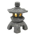 thumbnail image 1 of Estatua de Linterna de Pagoda de Resina de Japonés, Luces de Paisaje de Patio de Jardín con Energía Solar de Torre Oriental, Decoración Del Fernando Luz de estatua al aire libre, 1 of 2