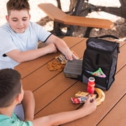 Arctic Zone Hi-Top Power Pack Lunch Pack with Food Container, Black