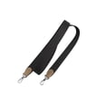 thumbnail image 5 of Correa de hombro tejida para bolso de 2,5 cm hecha a mano con tejido negro y etiqueta de oreja de elefante gris, accesorios para bolso de mujer, 5 of 5