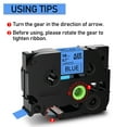 thumbnail image 2 of GREENCYCLE 30PK Compatible for Brother P-touch Black on Blue 18mm TZ TZe TZe-541 TZ-541 TZe541 TZ541 Laminated Label Tape, 2 of 7
