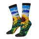 thumbnail image 1 of Balery Landscape With Sunflowers Calcetas Largas con Estampado para Hombre y Mujer – Suaves y Transpirables, Talla Única (US 5-11), 1 of 6