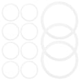 thumbnail image 4 of WEUVEB White Silicone Seals for Glass Jars Durable and Reusable 20Pcs, 4 of 8