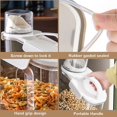 thumbnail image 2 of Cereal Storage Containers, Airtight Plastic Kitchen Storage Containers with Flip Lid, Dry Food Dispenser for Flour, Sugar, BPA Free 2800ml, Blue, 2 of 4