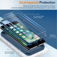 thumbnail image 3 of LeYi for iPhone 8 Plus Case, iPhone 7 Plus Case with [2 x Glass Screen Protector] for Men Women, Full-Body Shockproof Soft Silicone Hybrid Protective Phone Cover Case for iPhone 6s/6 Plus, Blue, 3 of 8