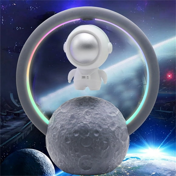 Magnetic Levitating Bluetooth Speaker with LED Light,Cool Gadgets Floating Speaker, Maglev Speaker Lamp for Home Office Desk Decoration,Cool Tech Gift for Men Father Boys