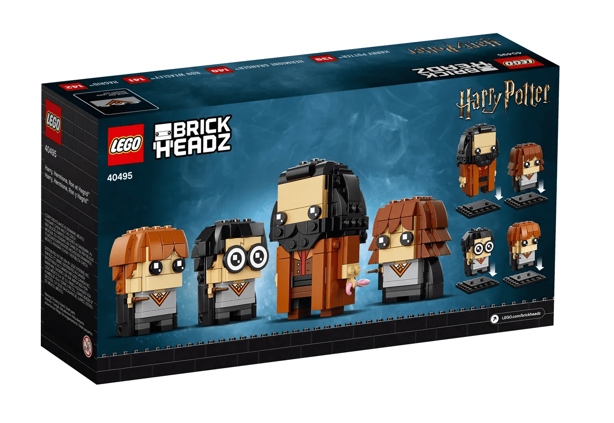 LEGO BrickHeadz World Harry, Hermione, Ron & 40495 - Walmart.com