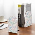 thumbnail image 5 of Naloa Colorful Butterfly 2 Pcs Bookend Large Capacity Office Book Ends for Home Office Library School Study Decoration, 5 of 8