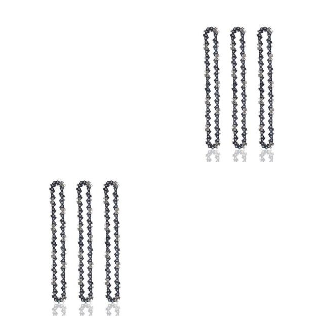 Wisewang 6 Inch Cordless Chain Replacement Courtyard Patio Gardening Electric Saw Chains Power Tool Replacing Parts 3 Pieces 2Set