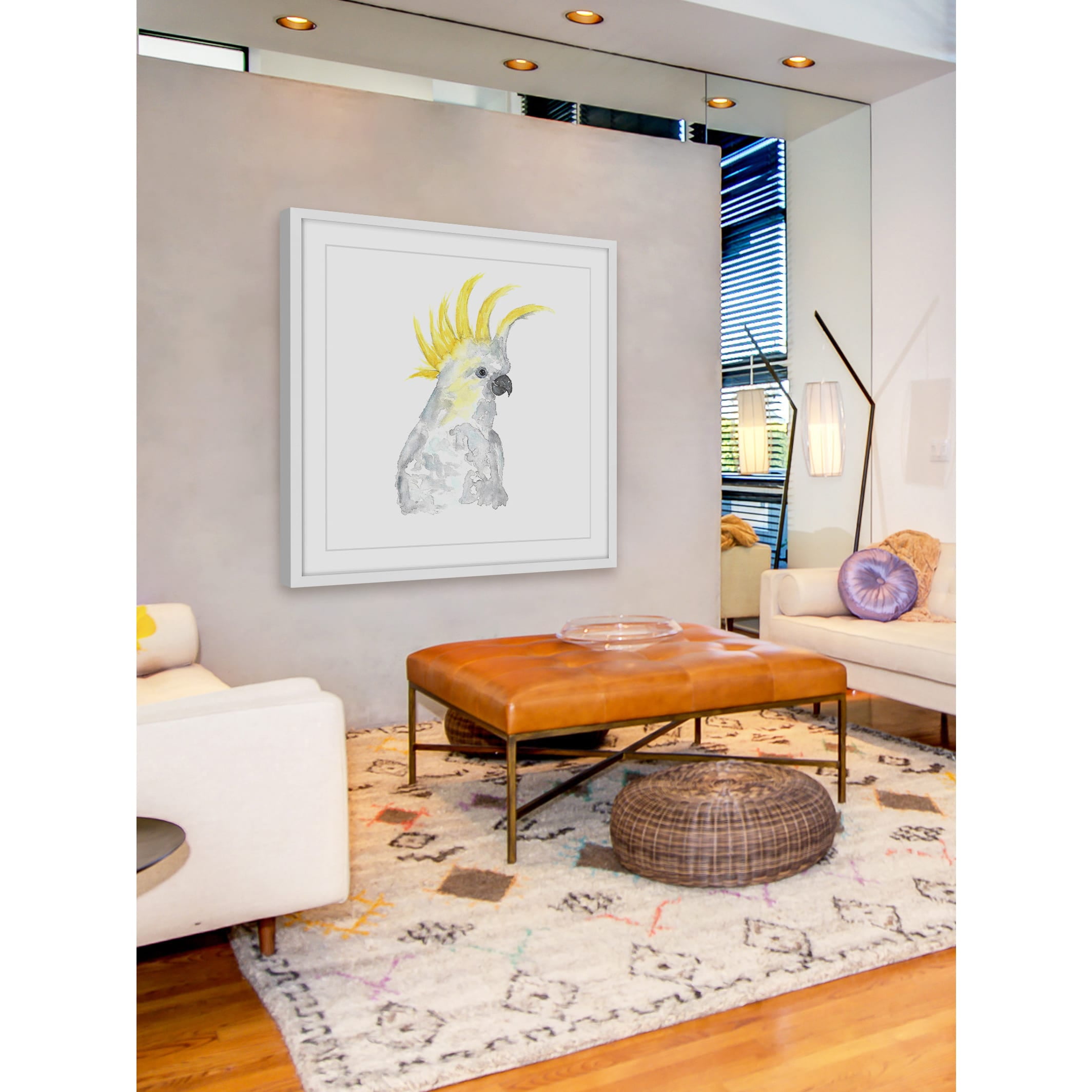 Marmont Hill "Cockatoo" by Thimble Sparrow Framed Painting Print