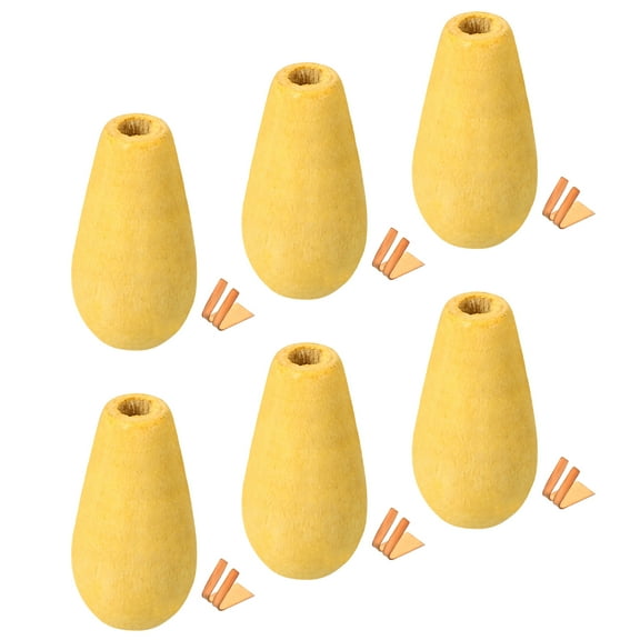 Pull Cord End, Blind Cord Wooden Bead, Lamp Zipper Pull Ends, for Blind Light Pull Vertical Switch, Pack of 6