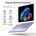 thumbnail image 3 of Magnetic Detachable Type Cover for Surface Pro 12" 2025, Ultra‑Slim Keyboard, Multi‑Touch Trackpad, USB‑C Rechargeable，Purple, 3 of 7