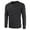 Black, variant on VJATTWR Men's Long Sleeve T-Shirts Assorted Pack, Mix of Solid Colors, Basic Wardrobe Foundation M