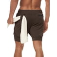 thumbnail image 5 of KelaJuan Men’s 2 In 1 Athletic Shorts Lightweight Workout Shorts Training Shorts with Compression Liner, 5 of 6