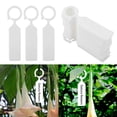 thumbnail image 3 of 100 etiquetas colgantes de plástico para plantas, árboles, viveros, decoración de jardín, color blanco, 3 of 14
