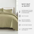 thumbnail image 5 of Ultra Soft & Breathable - Duvet Cover Set - Twin/TwinXL Sage Green Bedding by Comfort Canopy, 5 of 11