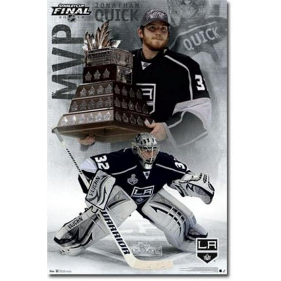 2012 Los Angeles Kings Jonathan Quick Stanley Cup - MVP Poster Print (24 x 36)