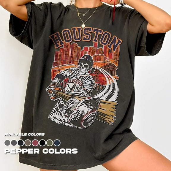 Houston Baseball Tee - Unisex Vintage Style, Sports Fan Apparel, Game Day T-Shirt