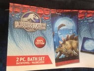 Jurassic World 2 Piece Bath Towel & Washcloth Set For Kids New! 