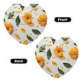 thumbnail image 2 of Uemuo Sunny Yellow SunFlower Print Compact Portable Pocket Makeup Mirror - Leather Cover, Elegant Travel Cosmetic Mirror for Purse, Pocket, and Handbag-Heart Shape, 2 of 9