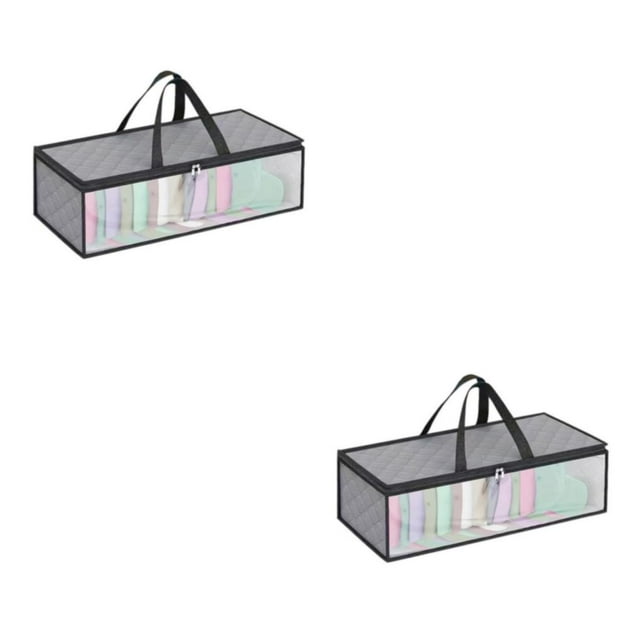 Wweixi Sheet Storage Organizer For Easy Access And Organization Large Canvas Carry All Bags And Folds Gray 51*20*21cm 2Set