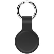 Leather Protector Cover With Keychain For AirTag Location Tracker Protector Shell