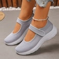 thumbnail image 5 of Women's Breathable Mary Jane Sneakers - Adjustable Strap Casual Walking Shoes, Lightweight Non-Slip Flats, 38, 5 of 5