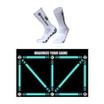 thumbnail image 1 of Tignapoo "Advanced Football Training Mat for Indoor Skills Enhancement, 60x90cm, Anti-Slip Design, Perfect for Ball Control & Agility Drills, Set A Includes Mat & Socks", 1 of 6