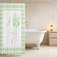 thumbnail image 3 of Erosebridal Goose Shower Curtain 72Wx78L for Girls, Green Balloons Waterproof Bath Curtain, 3 of 5