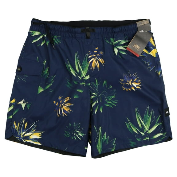 Vans Men's Surf Volley Floral Shorts X-Large Navy Blue