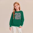 thumbnail image 5 of Alphabet Print Crewneck Sweatshirt for Children's Casual Long Sleeve Pullover Top Comfortable Fit, 5 of 5