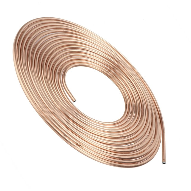 Brake Tubing, Brake Hose 25ft Long Service Life for Hydraulic Braking Systems Fuel Systems Transmission Systems Gold,Silver