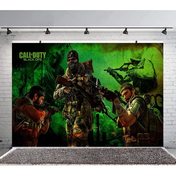 Call of Duty Backdrop Banner Party Supplies Poster Movie Theme Background for Photography Kids Birthday Decorations