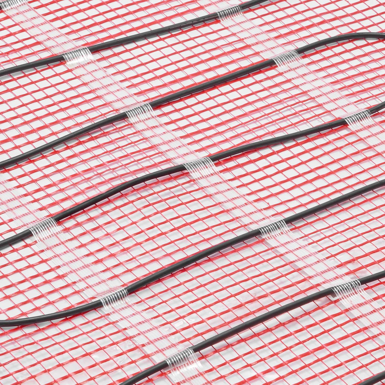 Underfloor Heating Mat System 15 sqft 120V with Smart Thermostat GFCI for Tile Laminate Floor