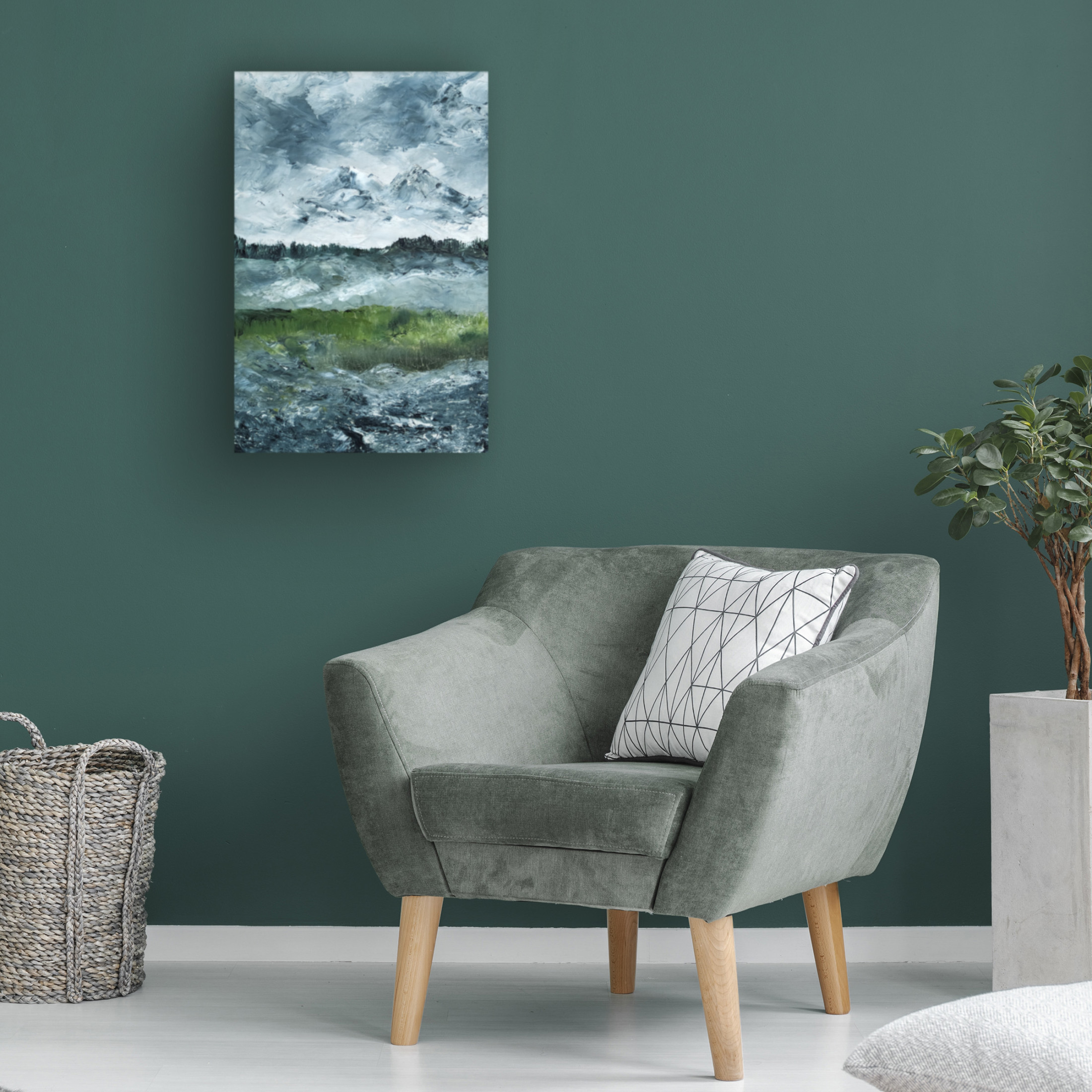 Canvas Wall Art - Pictufy 'Landscape Study 1905' Wall Art for Living Room, Bedroom, or Office Décor by Trademark Fine Art - 30 x 47 Inches