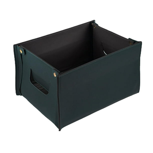 Caja de almacenamiento portátil, cesto para ropa sucia, mantas, organizador de artículos diversos para el baño. Verde