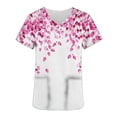 thumbnail image 3 of RXMEKW Robe d'Infirmière pour Femmes, Imprimé de la Saint-Valentin à Col en V à Manches Courtes avec Poche, Haut d'Uniforme Médical Décontracté pour le Travail, 3 of 7