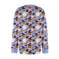 thumbnail image 5 of IYYVV Womens Halloween Cardigan Sweaters Ghost Print Button up Cardigans Fall Winter Warm Sweater Coats Sky Blue 3XL, 5 of 6