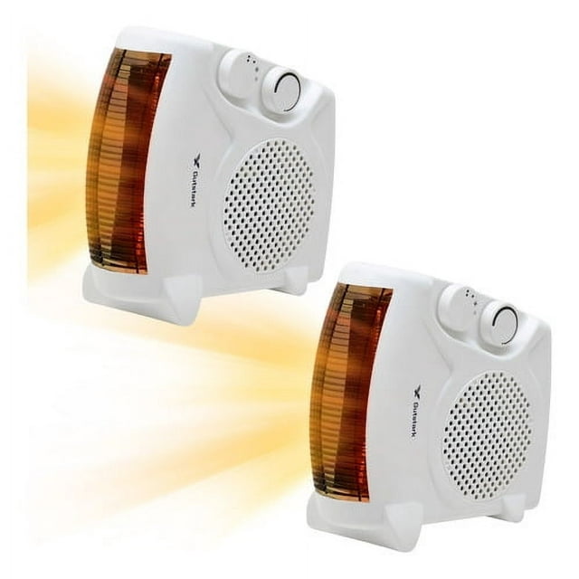 Kit 2 Calefactores Ventilador Electrico Portatil 4 Modos