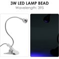thumbnail image 5 of Lámpara de pegamento UV de 3 W, luz LED ultravioleta morada, USB con interruptor de clip para reparación de teléfonos, uñas de gel UV, 5 of 5