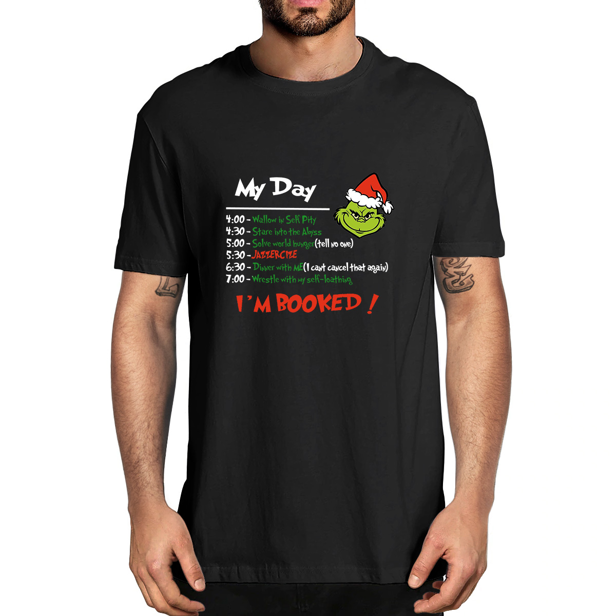 GRTXIN I'm Booked Funny Grinch 