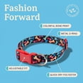 thumbnail image 5 of Vibrant Life Adjustable Fashion Dog Collar, Multicolor Bones, S, 5 of 12