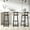 Brown, variant on MAYEERTY Bar Stool Set of 3 - Counter Height with Back, Armless for Kitchen Island (Black & Walnut Brown)